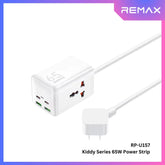 REMAX - RP-U157 Kiddy Series GAN Power Strip (65W) - White